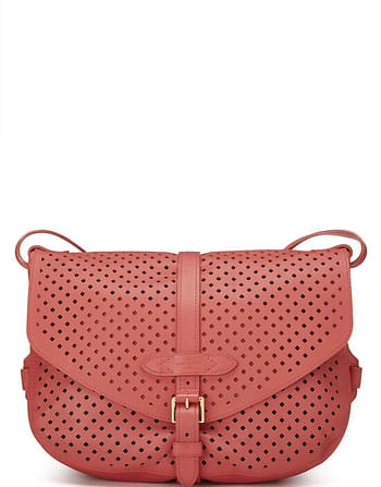 Pink Perforated Leather Saumur 30, , large image number 0